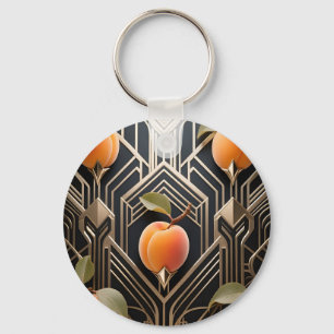 Porte-clés Motif Art Déco aux pêches