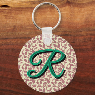 Porte-clés Motif botanique personnalisé et sur mesure 