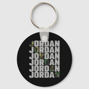 Porte-clés Motif camouflage vert camouflage jordan diagonal