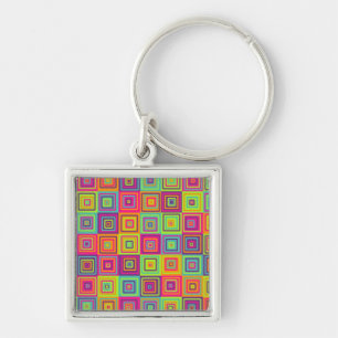 Porte-clés Motif Carrés