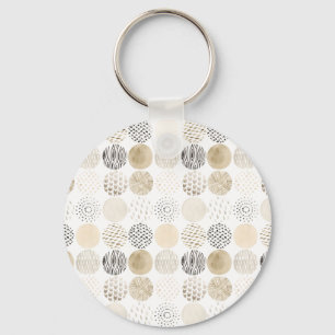 Porte-clés Motif circulaire Abstrait neutre