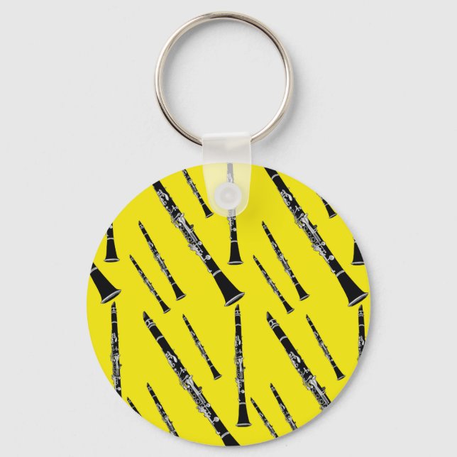Porte-clés Motif Clarinet jaune (Recto)