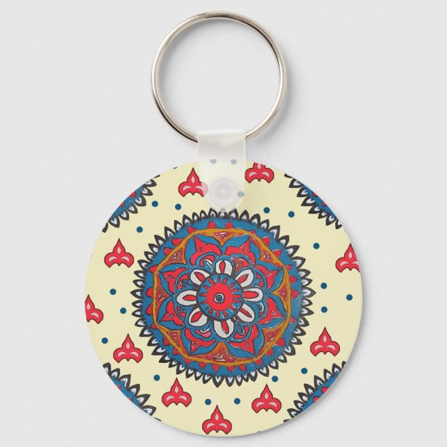 Porte-clés motif classique (Recto)