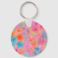 Motif d'aquarelle florale en rose