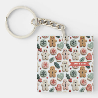 Porte-clés Motif de biscuits de Noël mignon