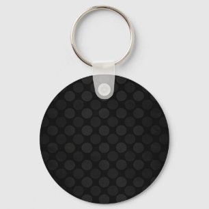 Porte-clés Motif de cercles noirs défraîchi rétrograde