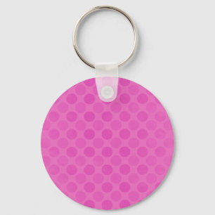 Porte-clés Motif de cercles roses délavés rétro