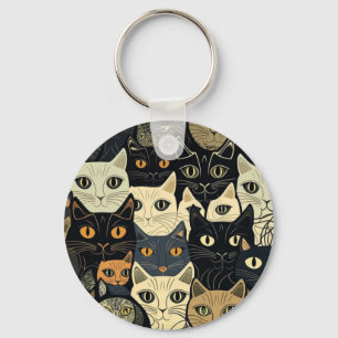Porte-clés Motif de chat Artsy