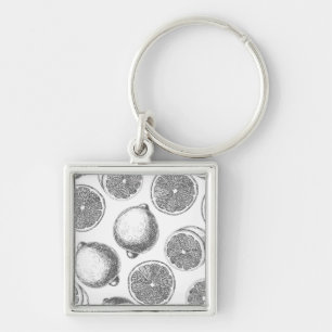 Porte-clés Motif de citron à main
