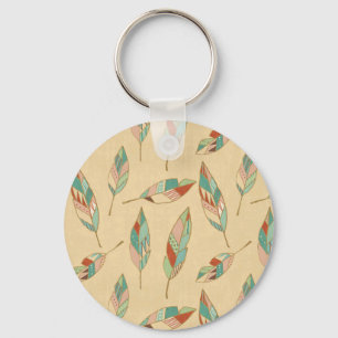 Porte-clés Motif de corail de plume d'étape   de Geo de