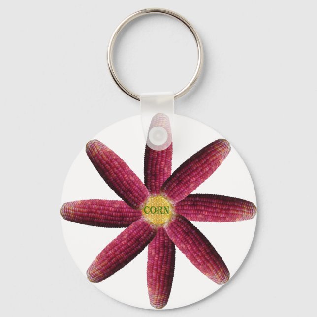 Porte-clés Motif de Corne rouge (Recto)