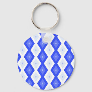 Porte-clés Motif de diamant bleu royal