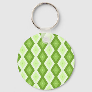 Porte-clés Motif de diamant vert Chartreuse