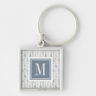 Porte-clés Motif de flèche d'envie de voyager d'aquarelle du