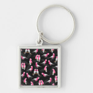 Porte-clés Motif de la cokatation de la galah d'oiseau rose