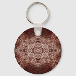 Porte-clés Motif de l'arborescence d'images miroir