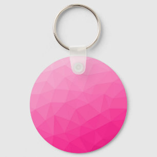 Porte-clés Motif de maillage géométrique rose chaud