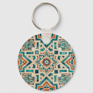 Porte-clés Motif de mosaïque marocaine