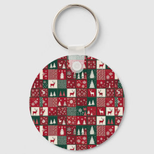 Porte-clés Motif de Noël vibrant