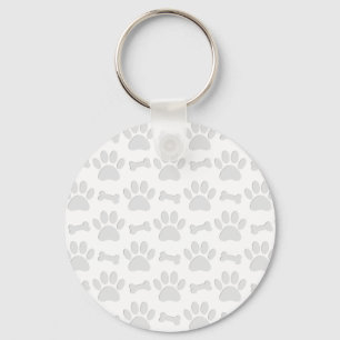 Porte-clés Motif De Pâtes Et De Bones De Chien Coupé En Papie
