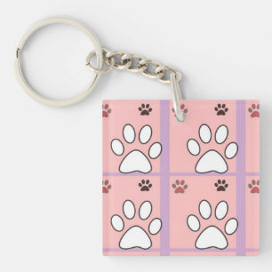 Porte-clés Motif de patte de chien