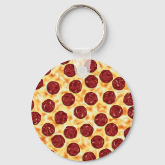 Porte-clés Motif de pizza pepperoni