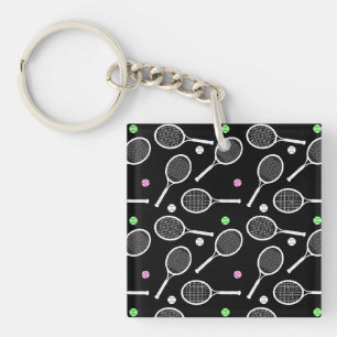 Porte-clés Motif de raquette de tennis