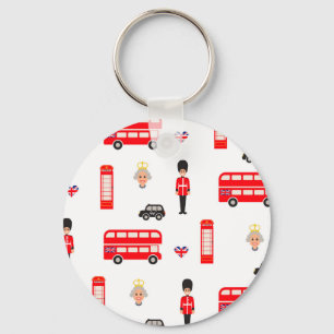 Porte-clés Motif de symboles de l'Angleterre