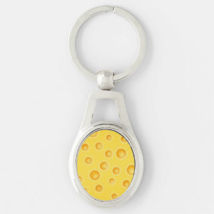 Porte-clés Motif de texture au fromage suisse
