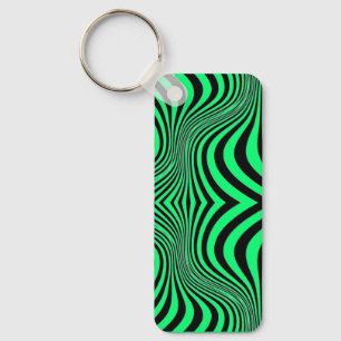 Porte-clés Motif de texture d'impression de peau de zèbre