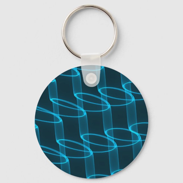 Porte-clés Motif de vague bleu clair (Recto)