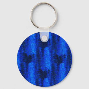 Porte-clés Motif de verre brisé bleu