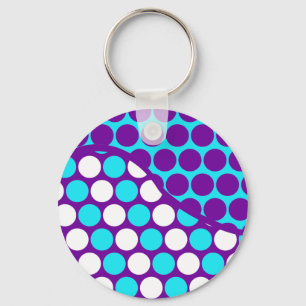 Porte-clés Motif d'éjaculation Turquoise et violet amusant Po