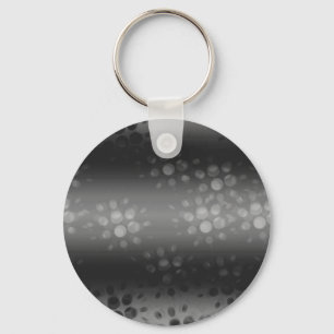 Porte-clés Motif des éclats pointus - Noir, Gris, Blanc