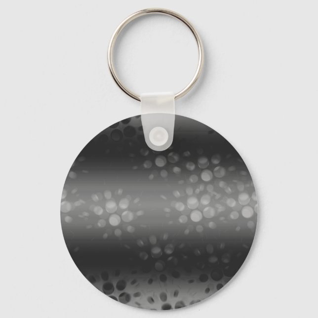 Porte-clés Motif des éclats pointus - Noir, Gris, Blanc (Recto)