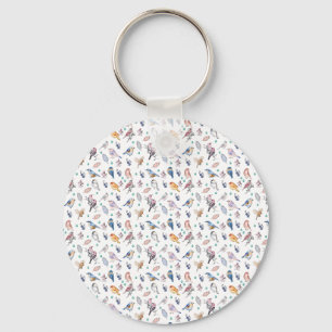 Porte-clés Motif des oiseaux de printemps