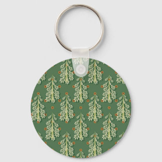 Porte-clés Motif d'illustration des arbres de Noël