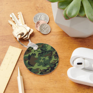 Porte-clés Motif du Camouflage Vert, Motif militaire, Armée