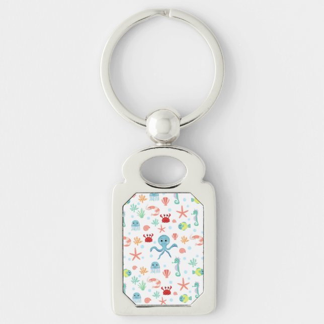 Porte-clés Motif du monde marin (Devant)