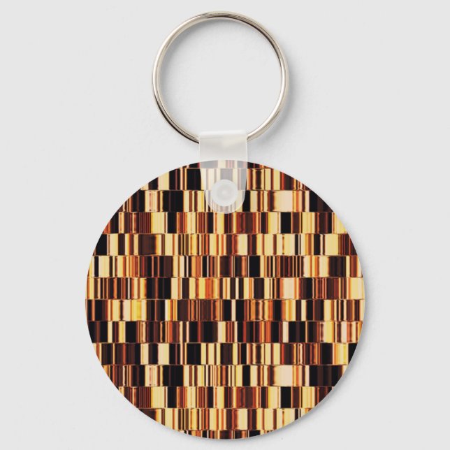 Porte-clés motif en verre Brown (Recto)