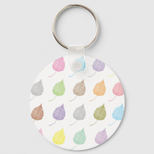 Porte-clés Motif feuille coloré