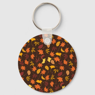 Porte-clés Motif Feuille de Thanksgiving Maple