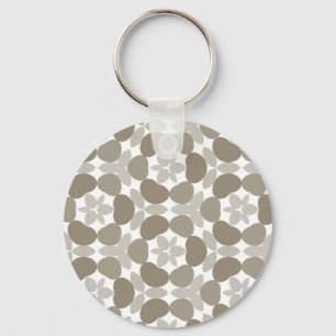 Porte-clés motif floral rétro
