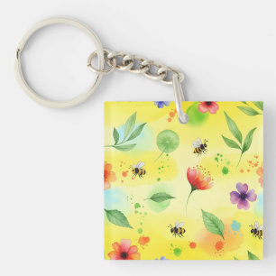 Porte-clés Motif fluide et dynamique