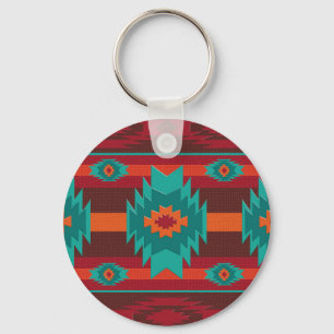 Porte-clés Motif géométrique du sud-ouest.