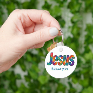 Porte-clés Motif géométrique Jésus