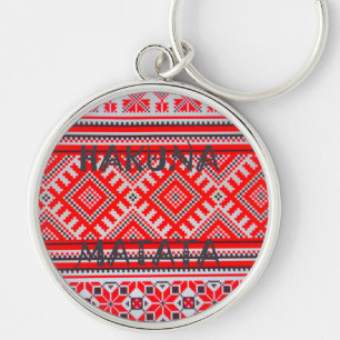 Porte-clés Motif géométrique sans fil Hakuna Matata