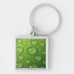 Porte-clés Motif Green Raindrop