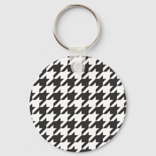 Porte-clés Motif gris, noir et blanc sans soudure