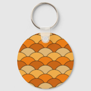 Porte-clés Motif japonais à l'échelle de poisson